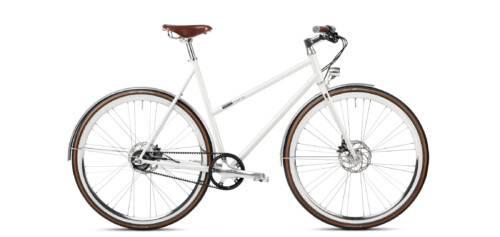 urban bike women pearly white deluxe mikamaro